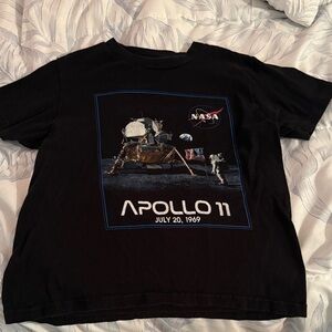 Apollo 11 Black Kids Graphic Tee